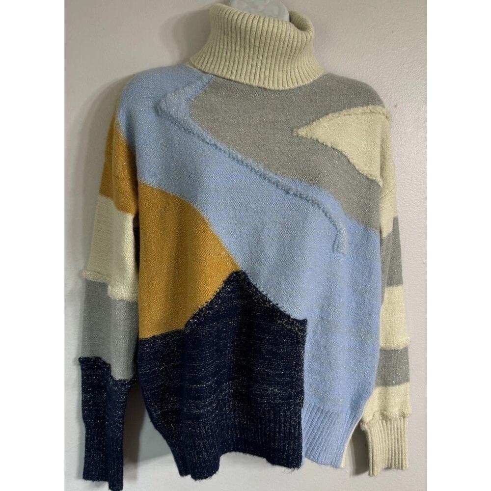 La Maille FRNCH Paris Sweater Turtleneck Women’s Small Pullover Chunky Rib NEW - Picture 2 of 8